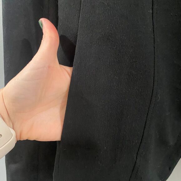 Theory Yaisa Classical Genuine Leather Sleeve Jacket - Black M - Picture 5 of 9